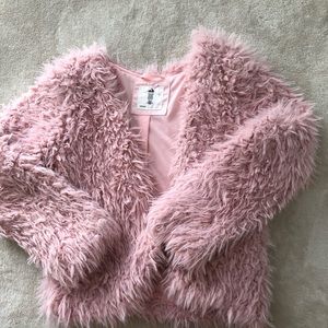 H&M girls jacket in blush pink